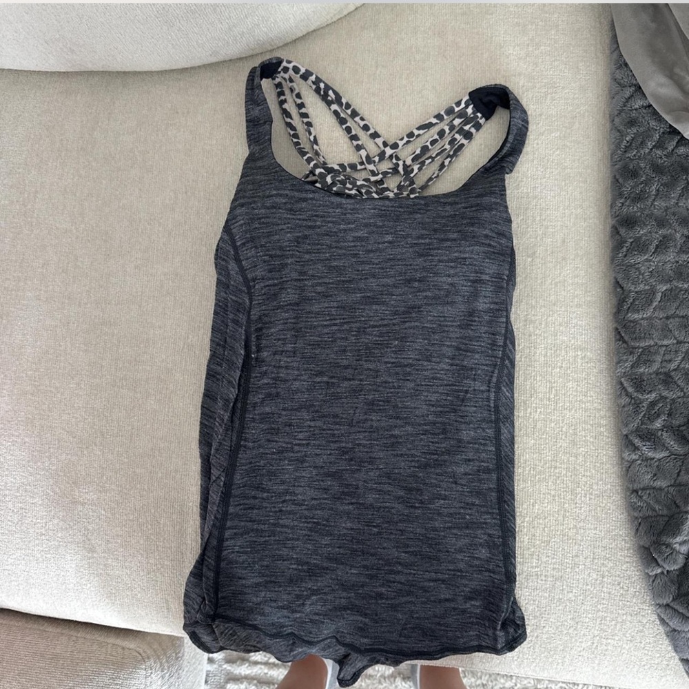 Lululemon Athletica Gray Tank Top